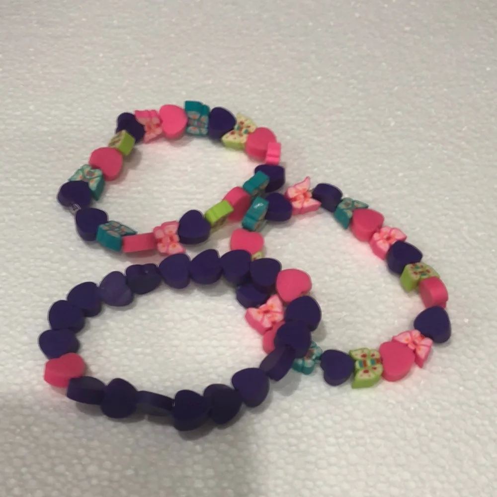 Heart and Flower Kids Bracelets
